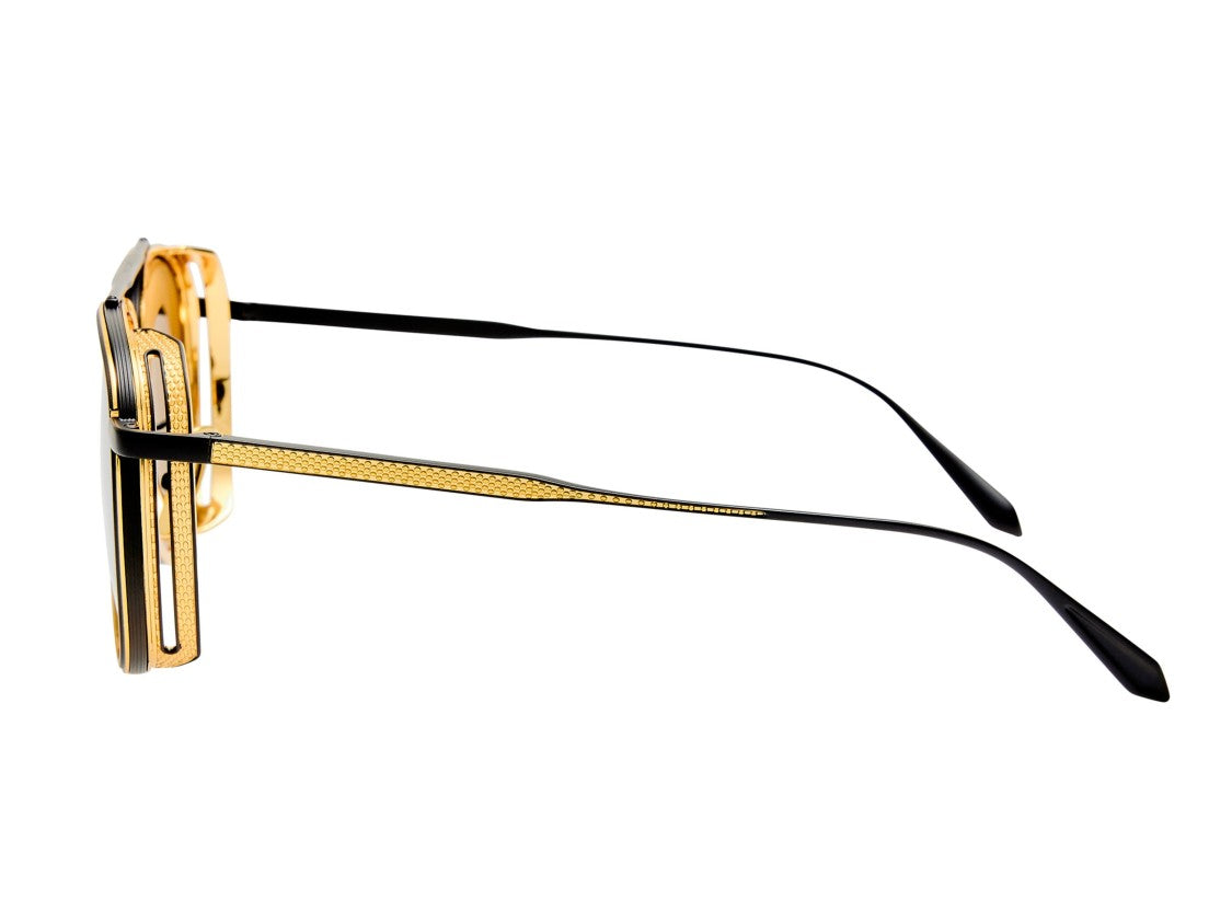 Linda Farrow Gold Lfl1628 Titanium Aviator Sunglasses