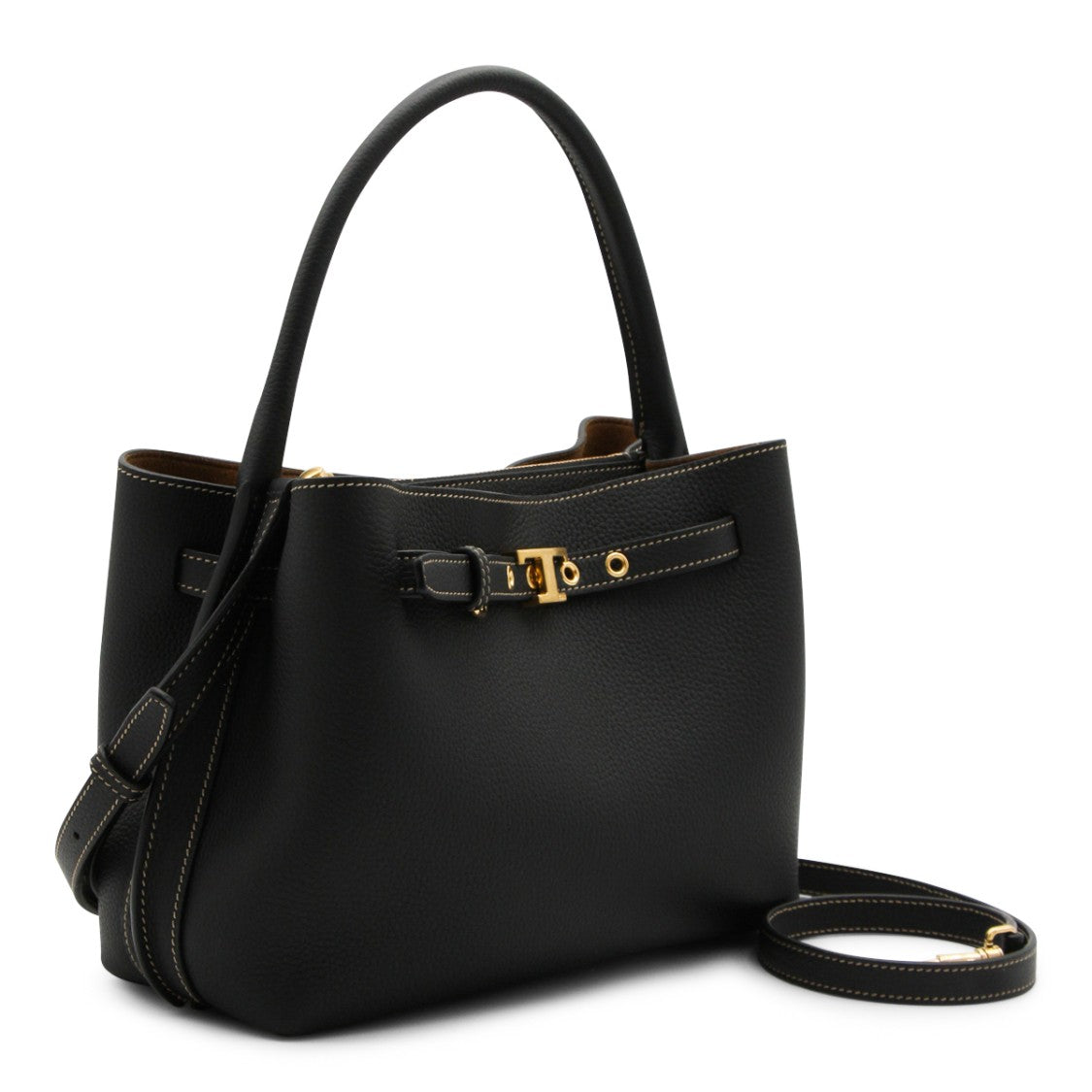 Tod's Textured Leather Tote With Gold-Tone Hardware