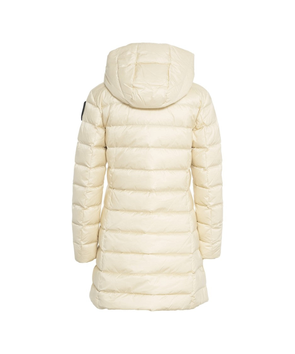 Blauer Quilted Down Jacket With Integrated Hood And Two-Way Zipper