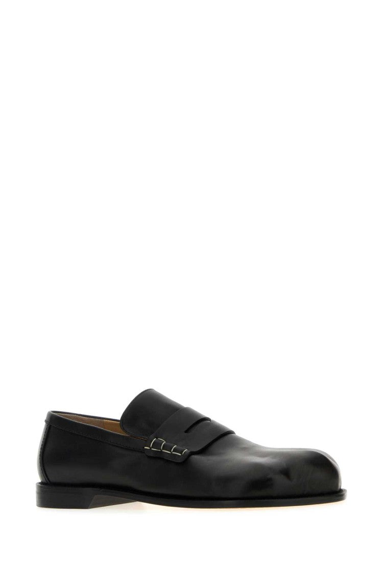 J. W. Anderson Black Leather Paw Loafers