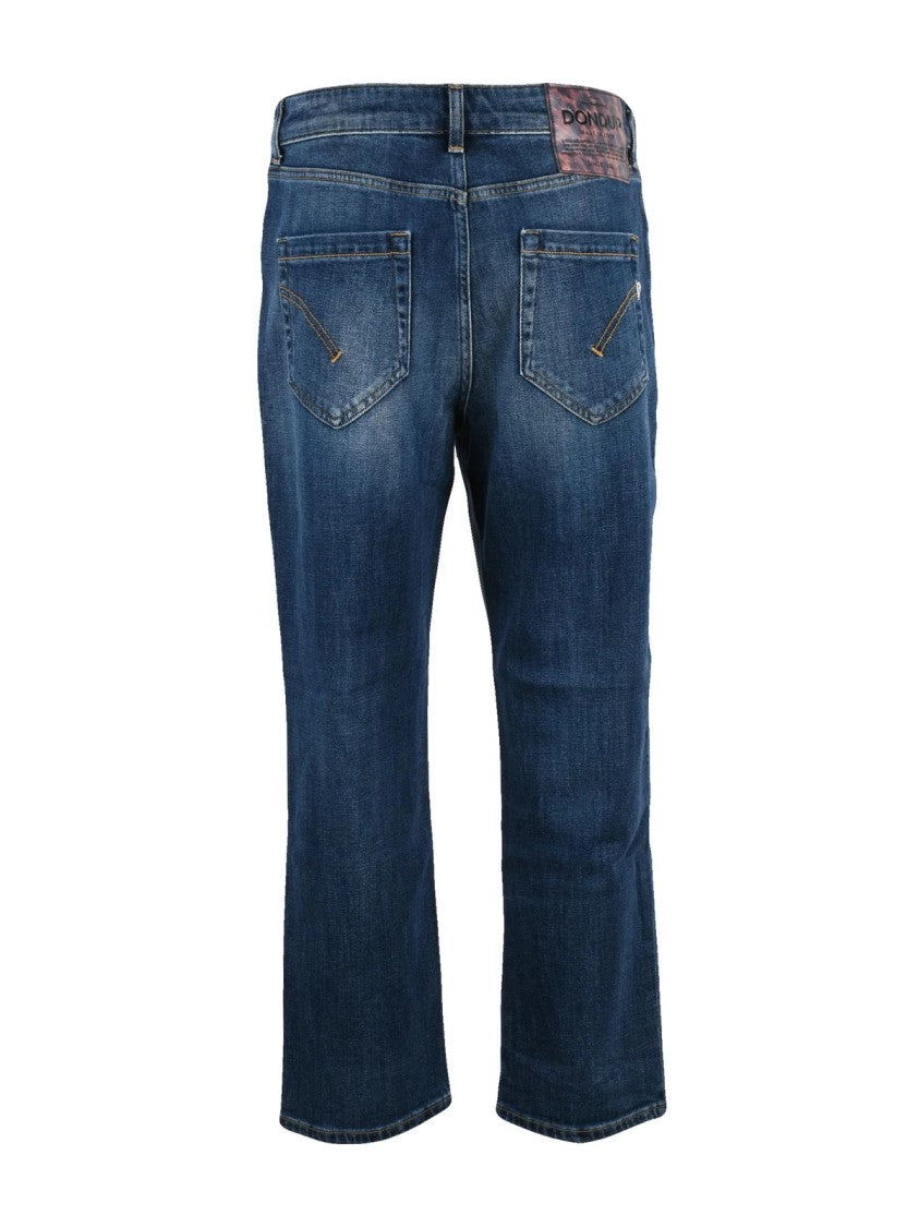 Dondup Stretch Denim Koons Jeans With Jewel Button Closure