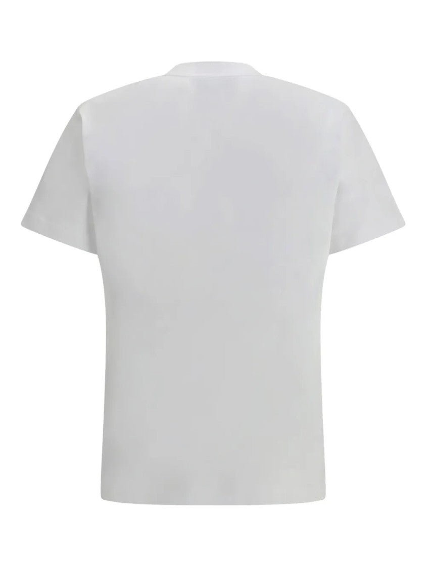 Moschino Regular Fit White T-Shirt With Round Neckline