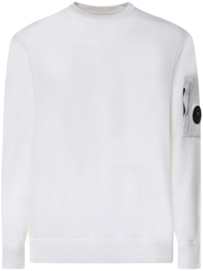 C.P. Company Extrafine Merino Wool Lens Crewneck Sweater