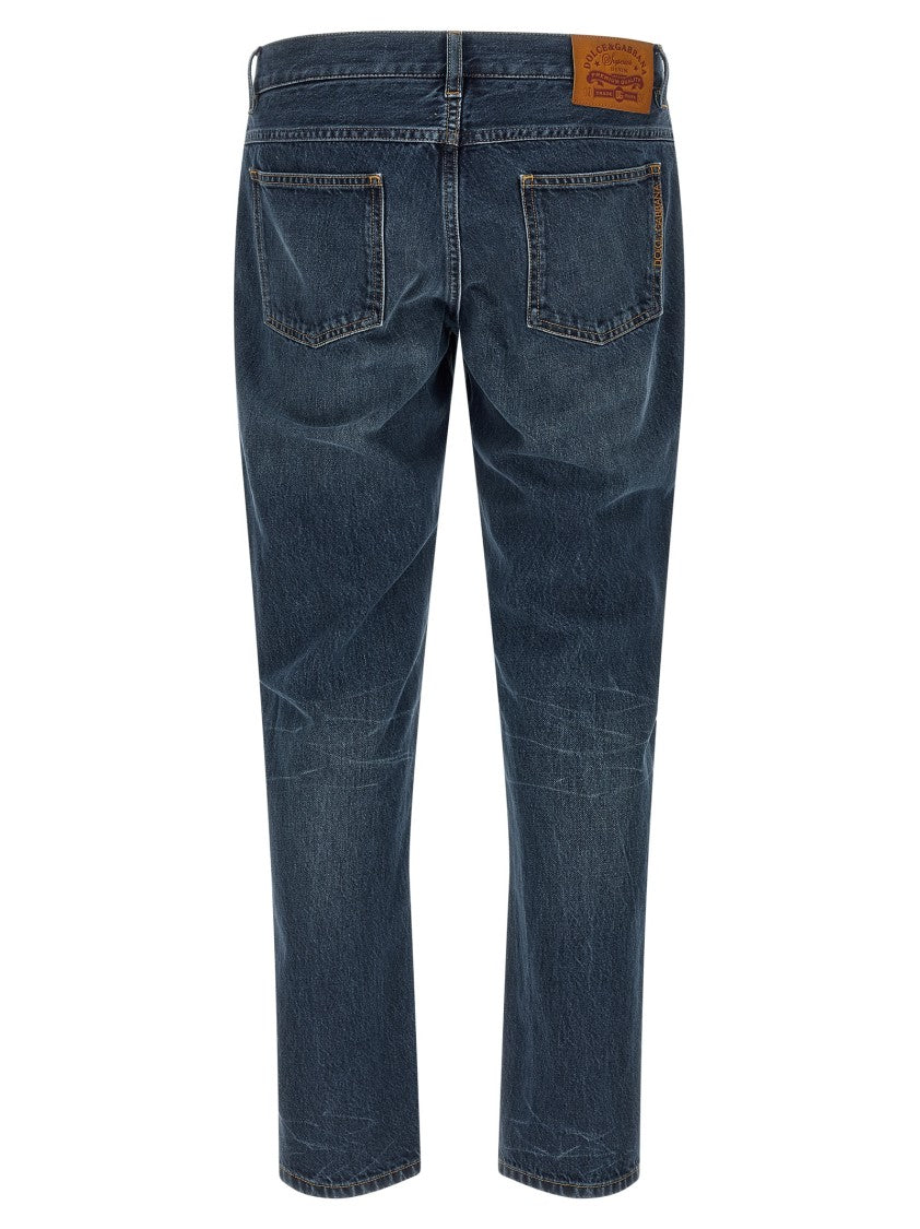 Dolce & Gabbana Stonewashed Denim Jeans