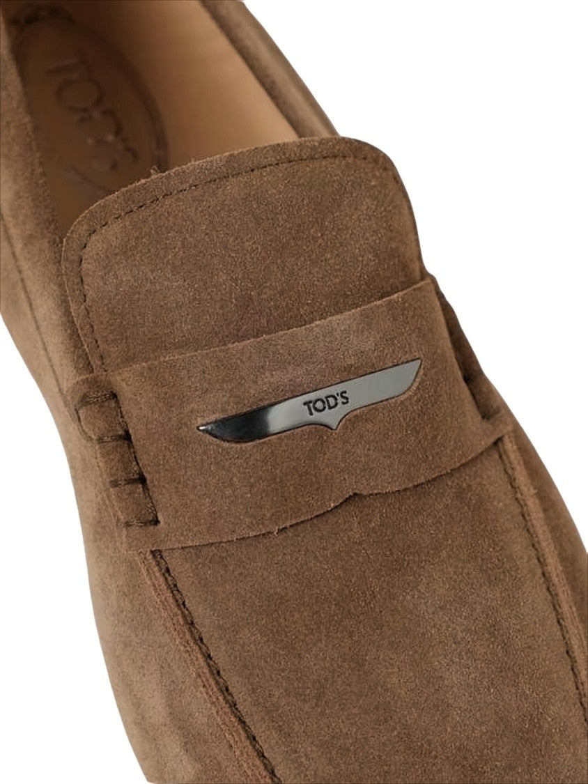 Tod's Soft Calf Leather Loafer With Penny Strap