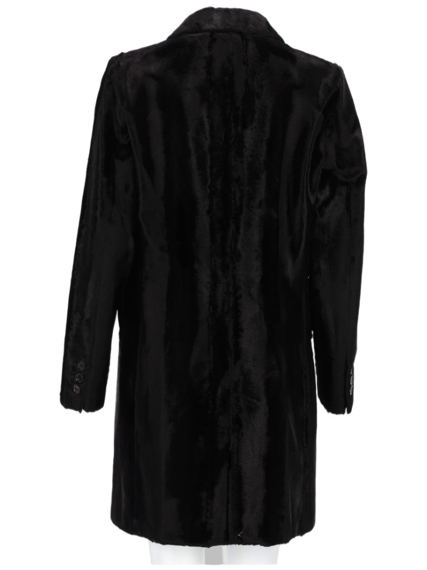 Paltò Single-Breasted Coat With Classic Collar And Four Front Buttons