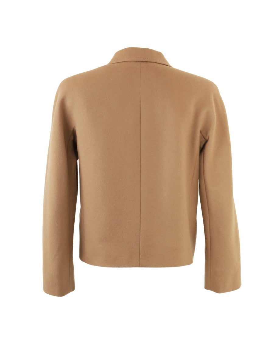 Max Mara Boxy Single-Breasted Wool Drap Jacket