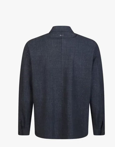 Herno Blue Button Front Casual Jacket