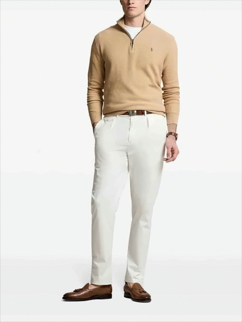 Polo Ralph Lauren Half-Zip Long-Sleeve Pullover With Textured Knit