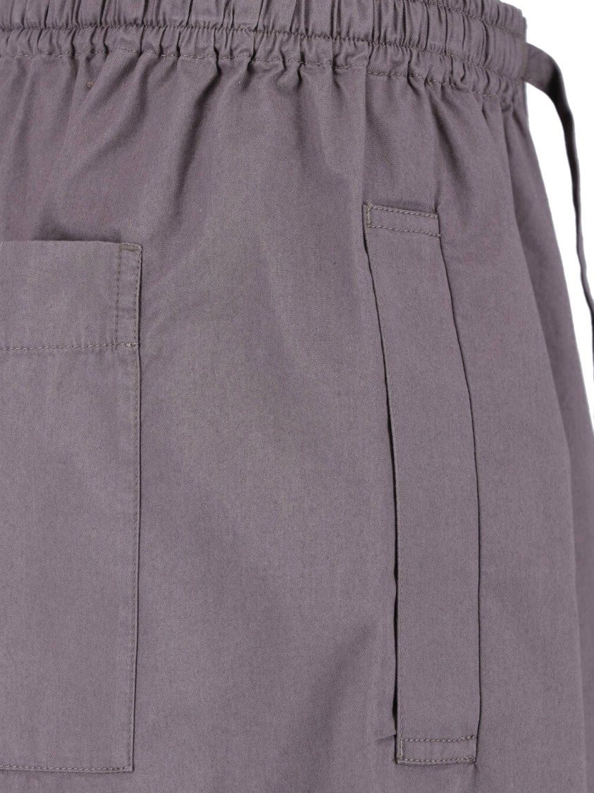 Lemaire Taupe Pyjama Elastic Waist Cotton Trousers