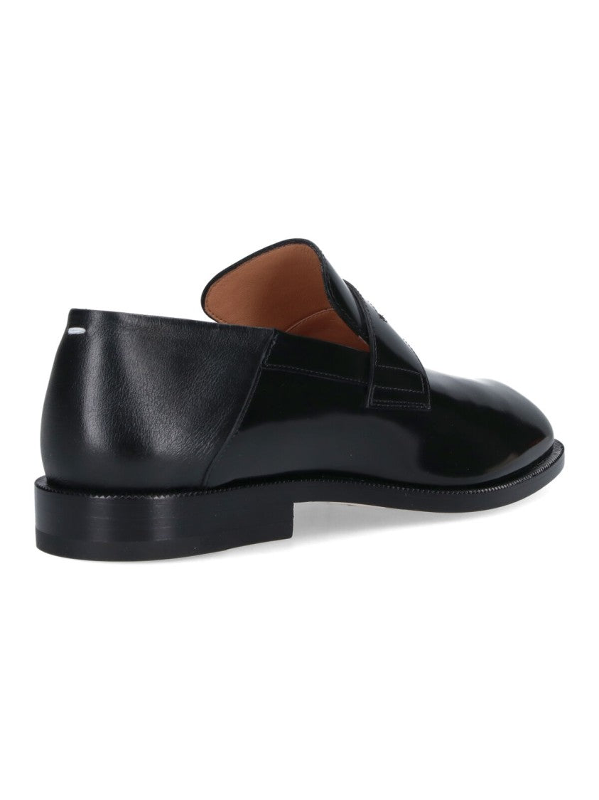 Maison Margiela "Tabi" Loafers, In Black Calfskin