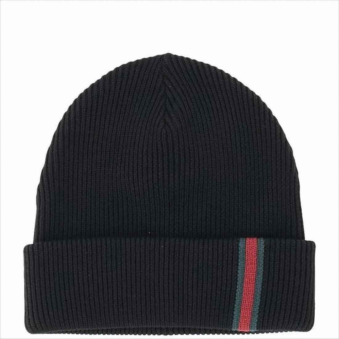 Gucci Ribbed Knit Beanie With Folded Cuff