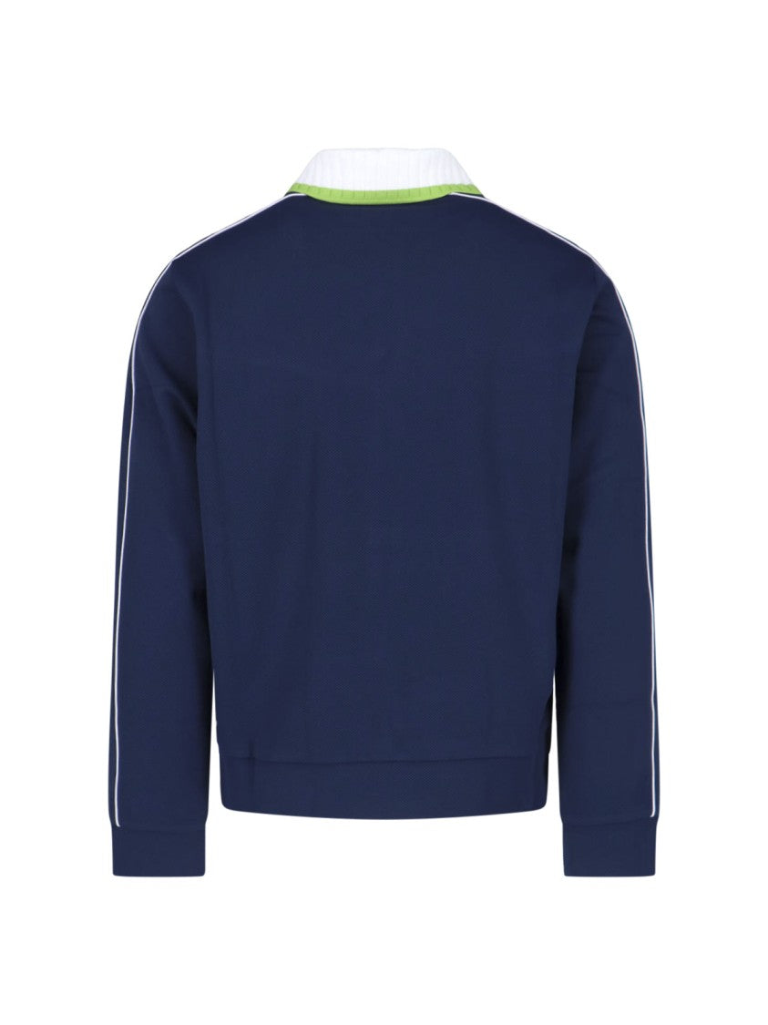 Casablanca Classic Ribbed Knit Sweater With Timeless Design