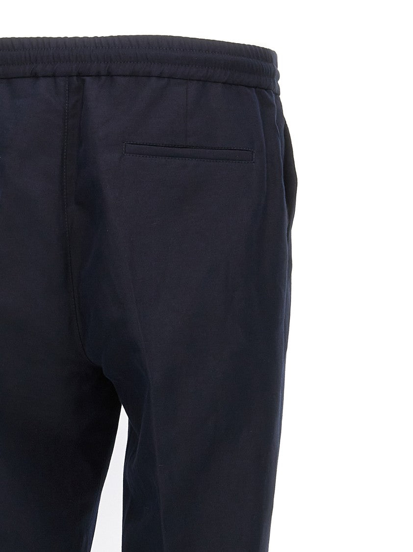 Brunello Cucinelli Linen-Cotton Blend Trousers With Adjustable Drawstring