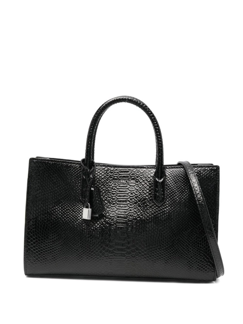 Michael Kors Textured Leather Shopper Tote With Detachable Strap
