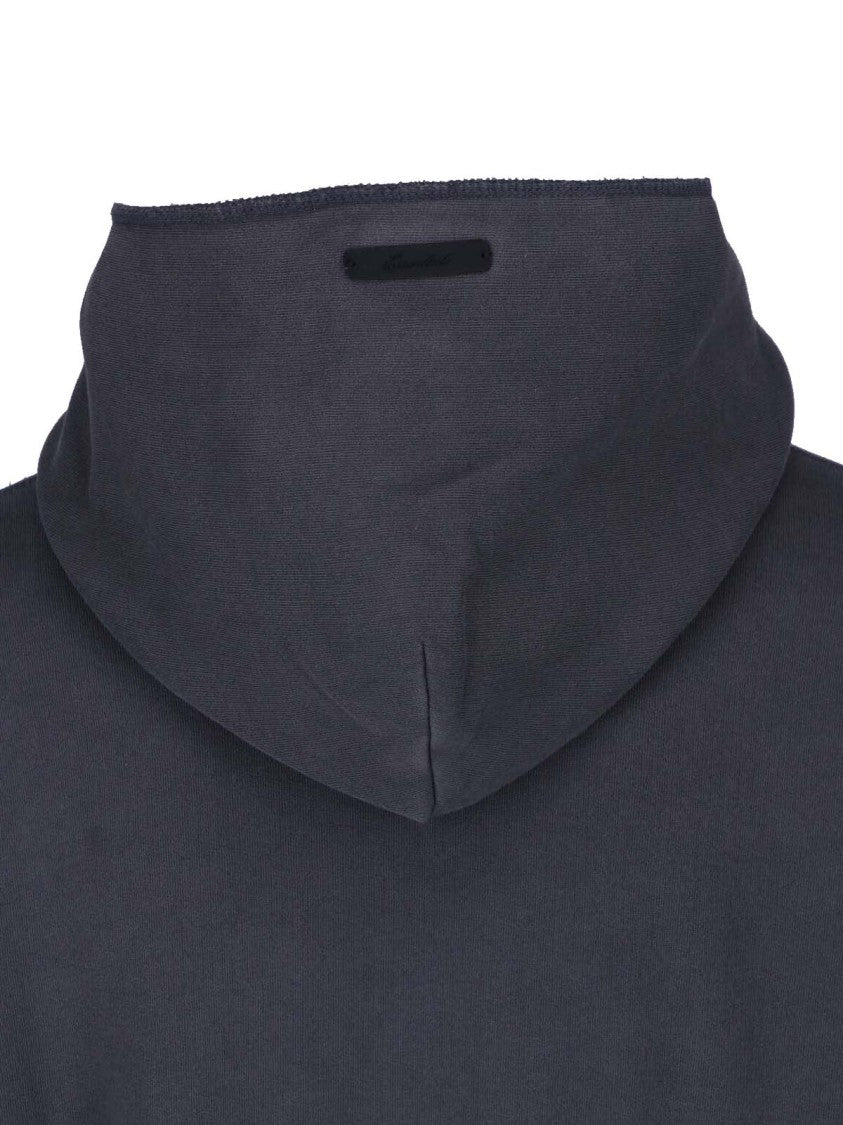 Fear Of God Essentials Dark Grey Cotton 90S Kangaroo Pocket Hoodie