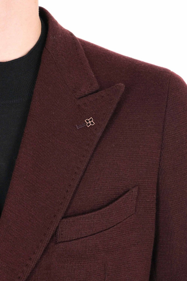 Tagliatore Montecarlo Wool Jersey Double-Breasted Jacket