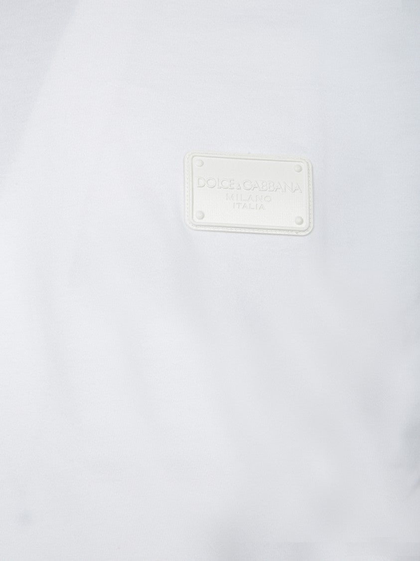 Dolce & Gabbana Short Sleeve White T-Shirt