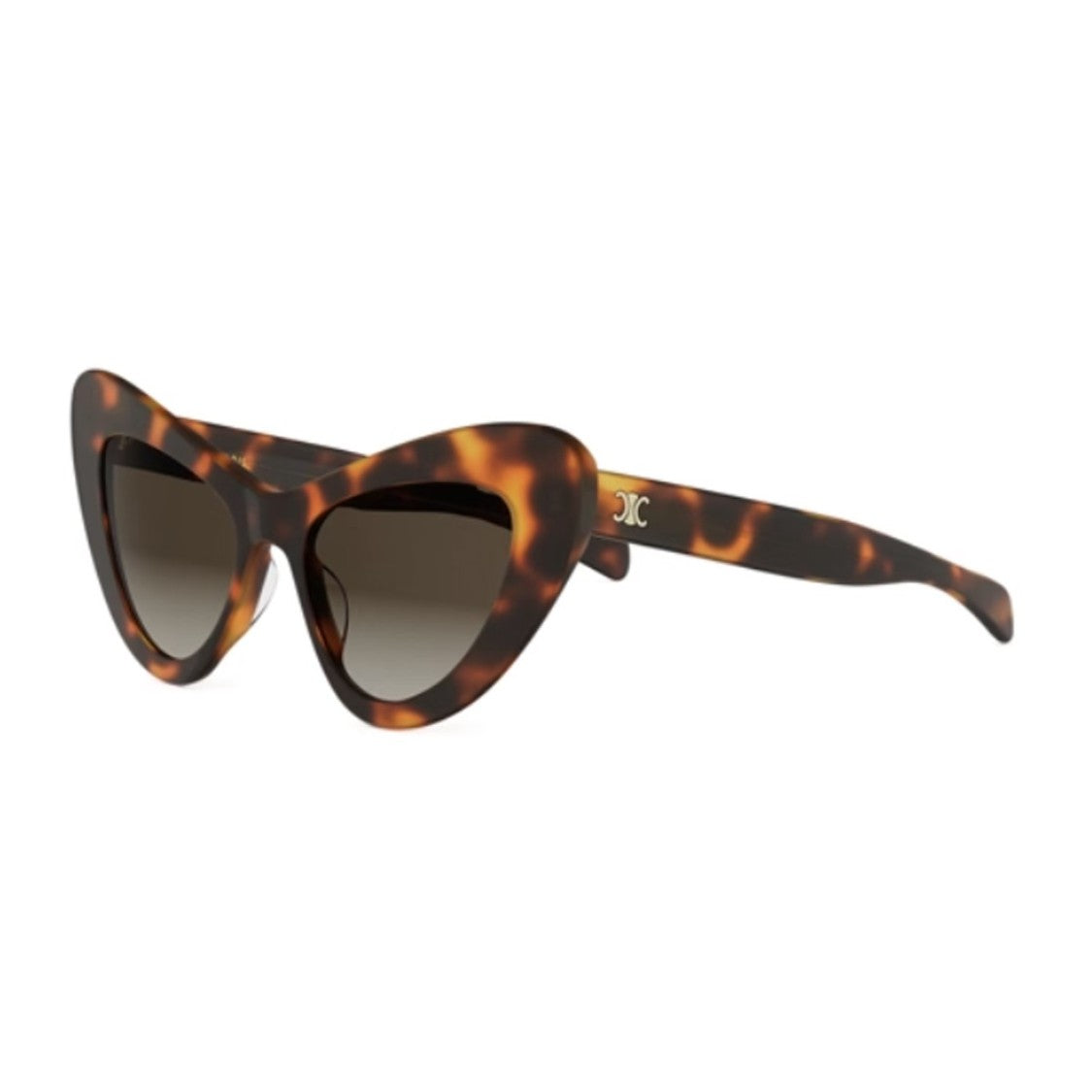 Celine Havana Triomphe Mini Acetate Cat-Eye Sunglasses