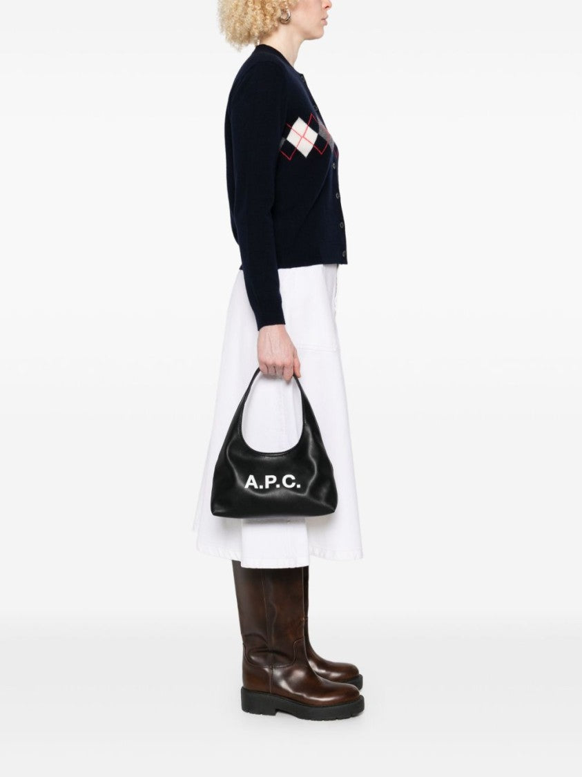 A.P.C. Black Shoulder Bag With Magnetic Fastening