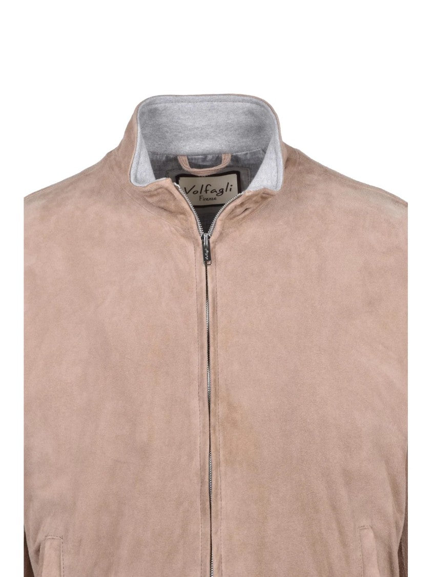 Volfagli Suede Jacket - Beige
