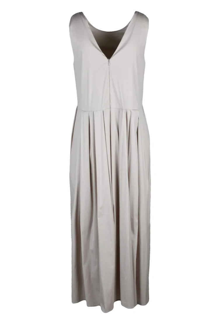 Max Mara Sleeveless Midi Dress With Flared Silhouette
