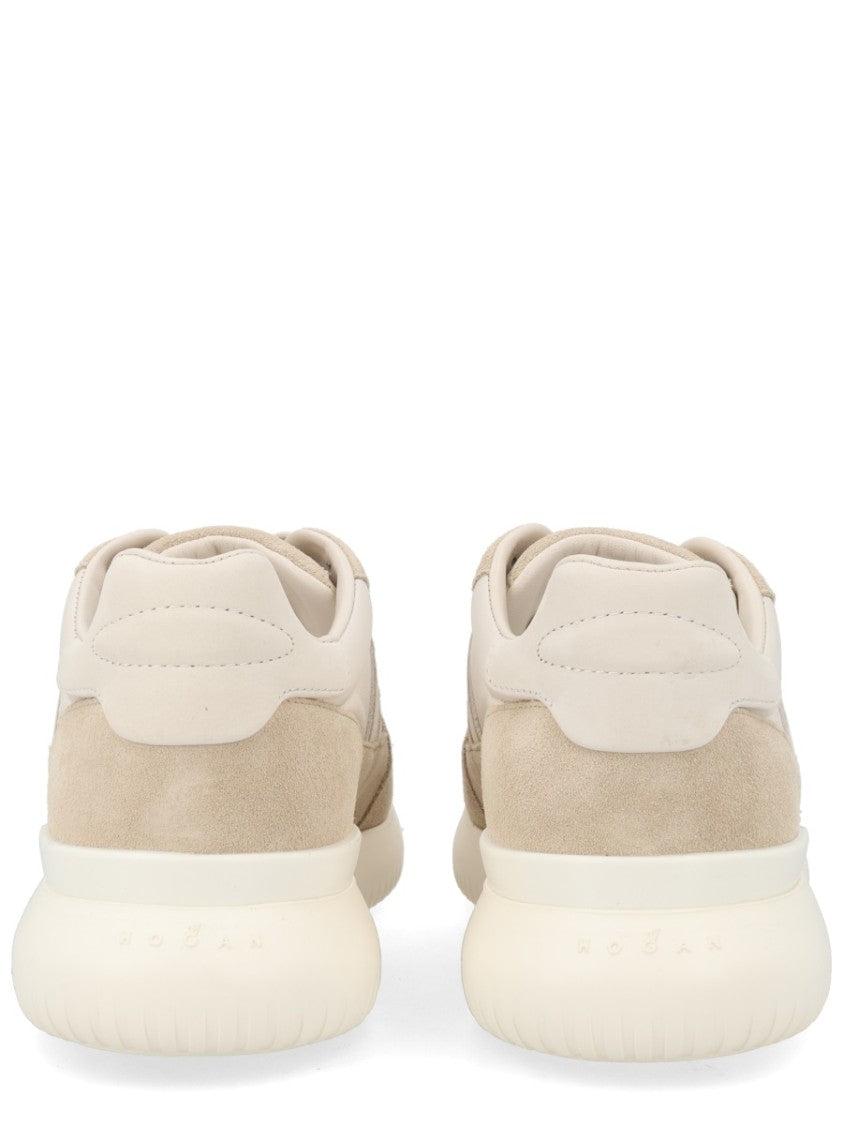 Hogan Interactive³ Smooth Suede Panel Calfskin Sneakers