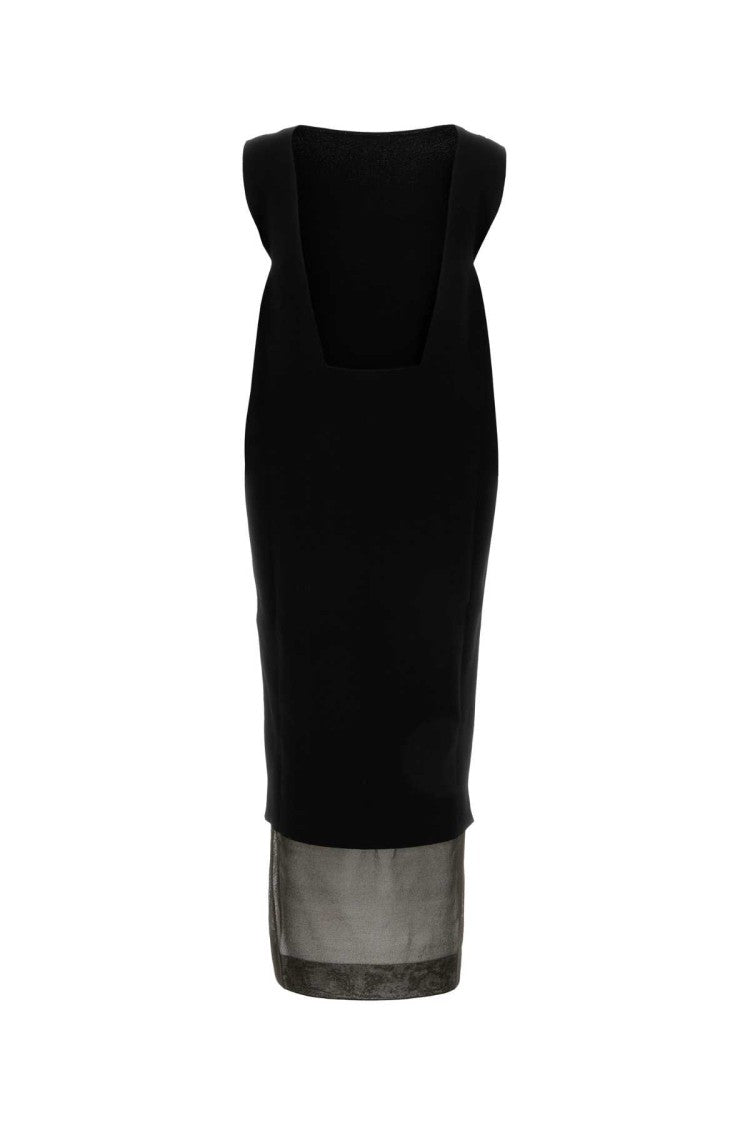 Khaite Black Viscose Blend Malik Dress