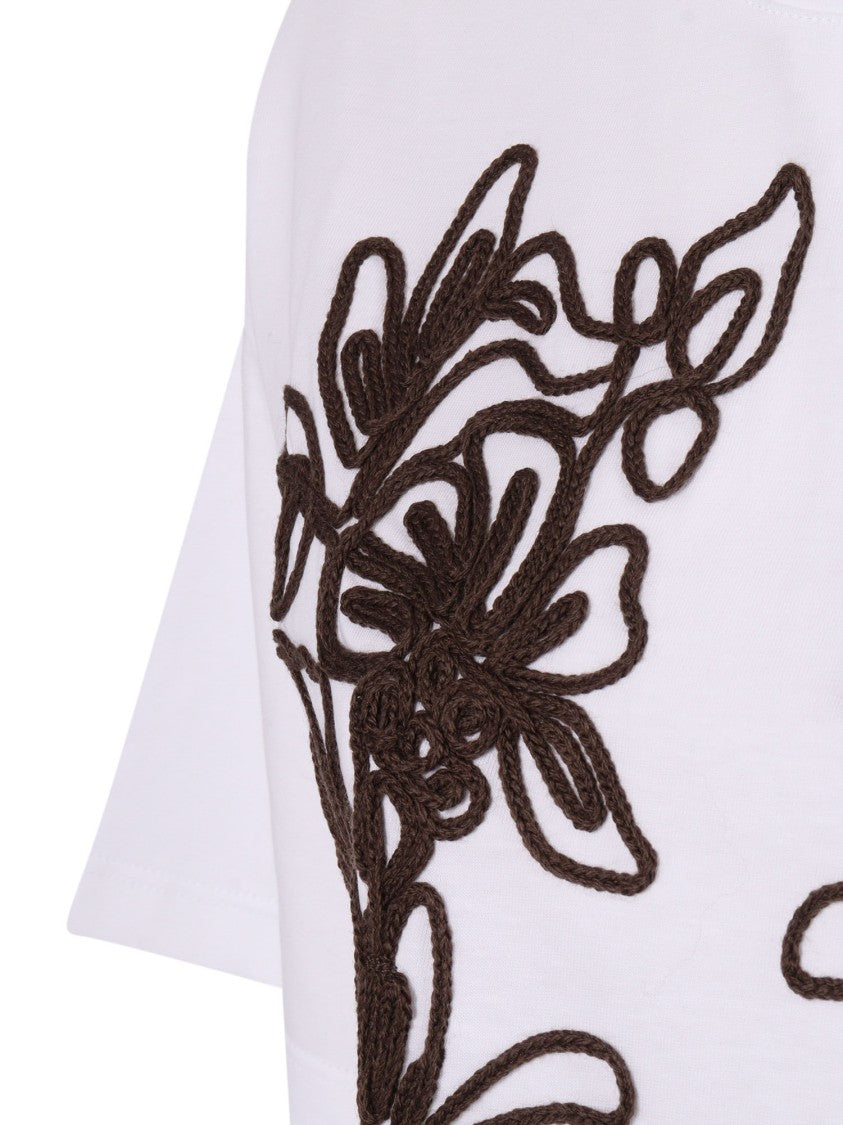 Ermanno Scervino Soft Cotton Short-Sleeved T-Shirt With Round Neckline