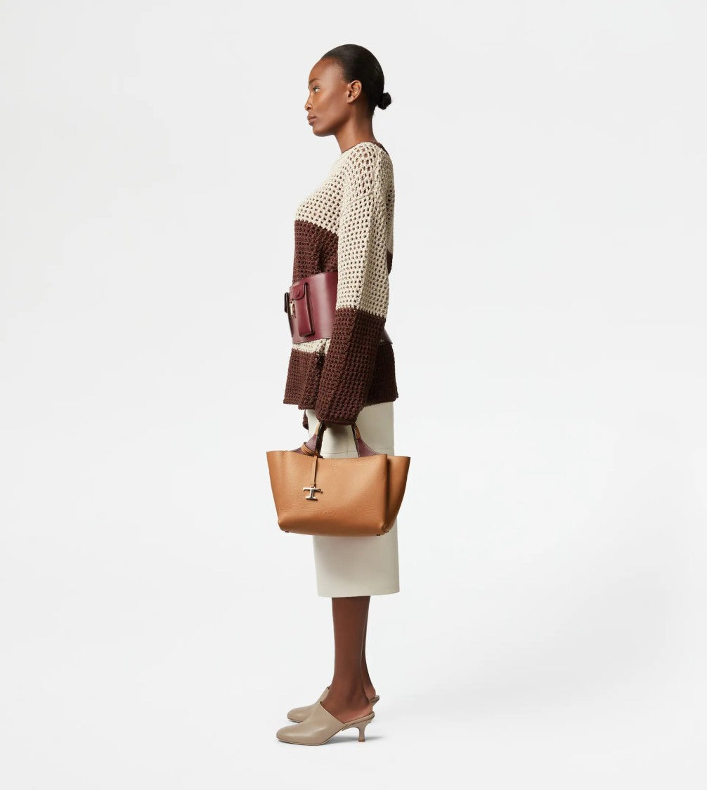 Tod's Apa 2 Handles Mini Tote Leather Bag