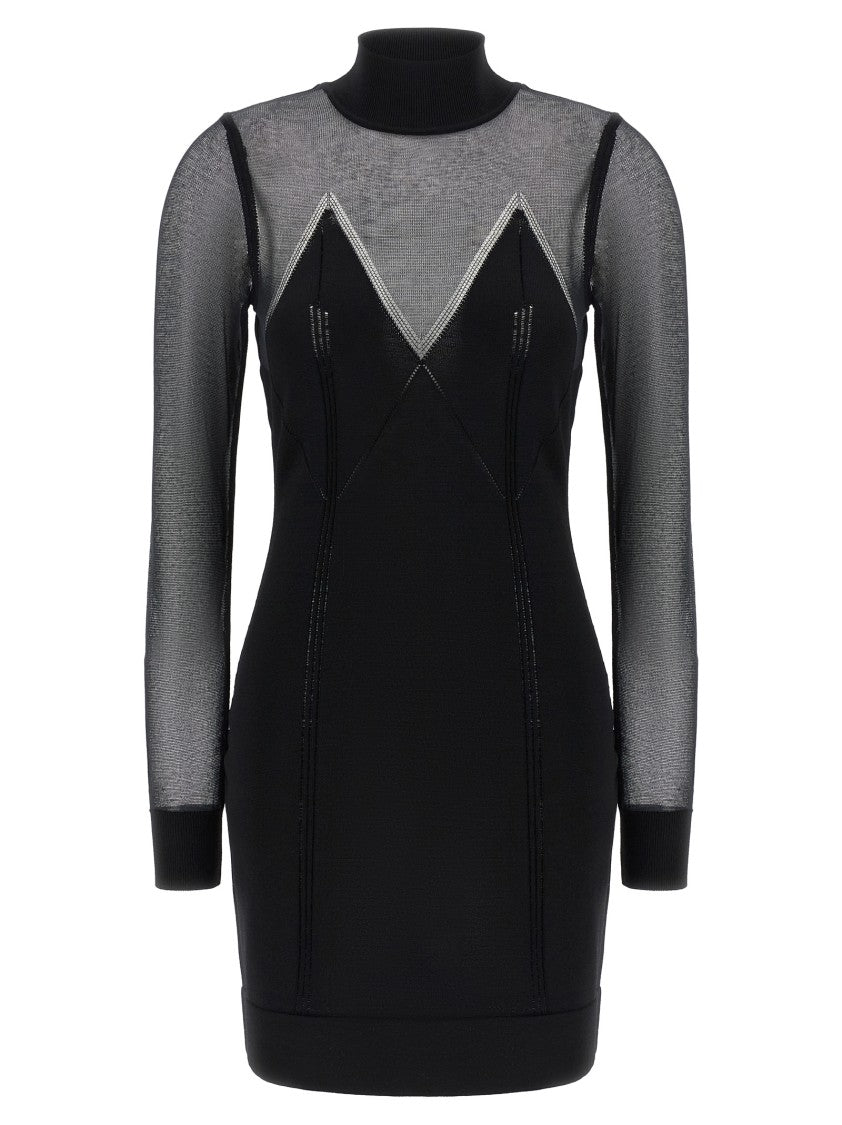 Elisabetta Franchi Dress With Transparencies