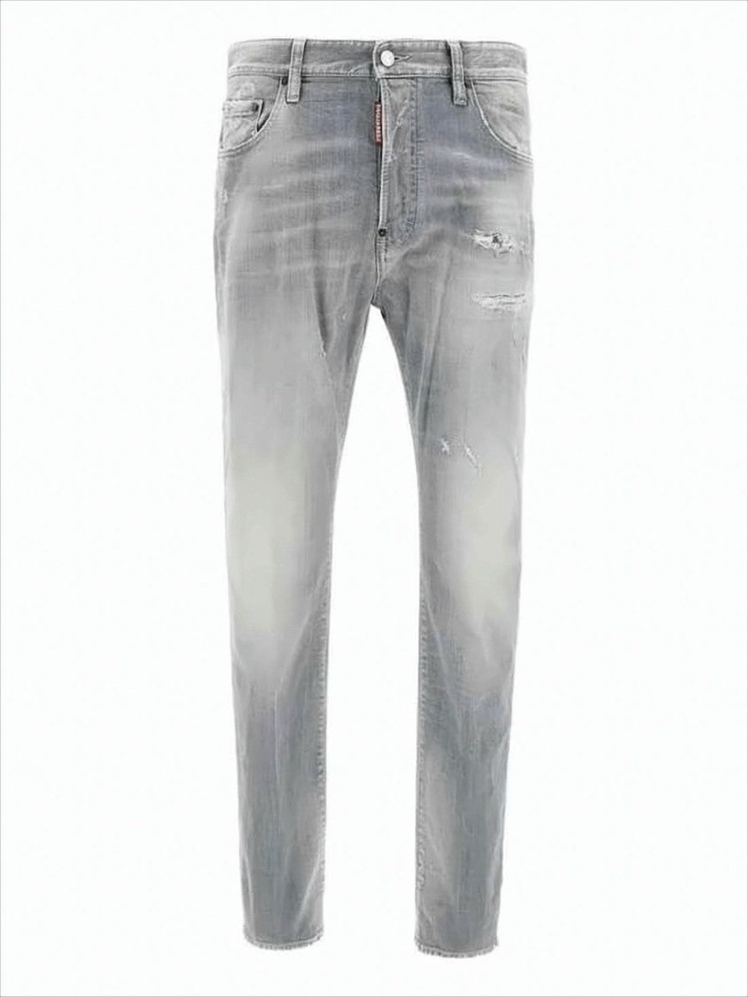 Dsquared2 Faded Grey Denim Pants