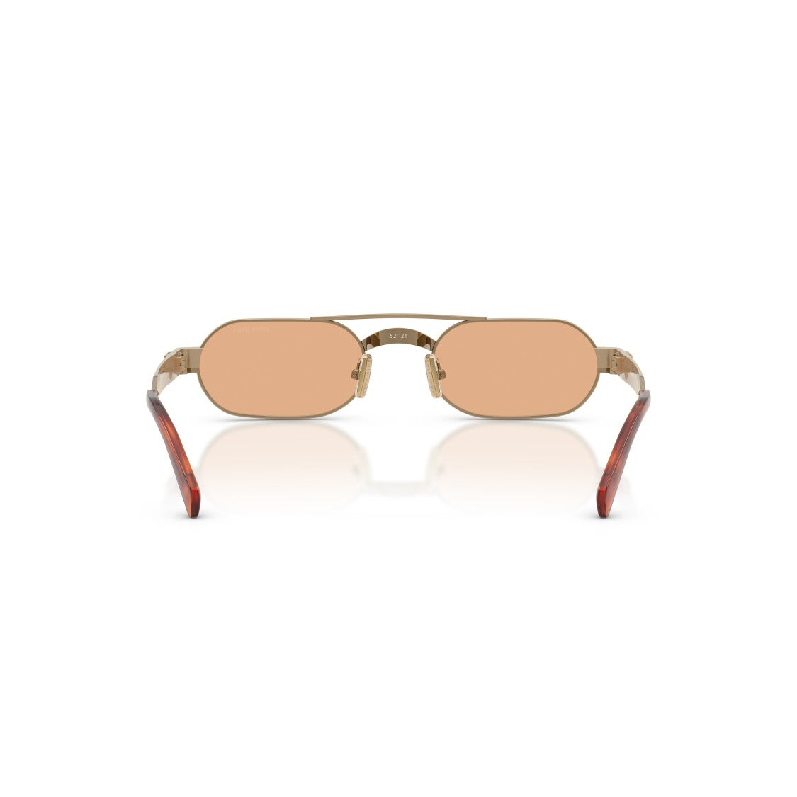 Miu Miu 0Mu B52s Rectangular Metal Frame Sunglasses