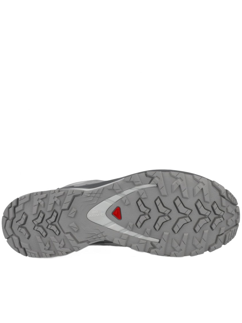 Salomon Low-Profile Grey Trail Running Sneakers With Quick-Lace System