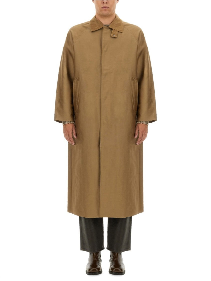 Sunflower Relaxed Silhouette Long Coat With Design