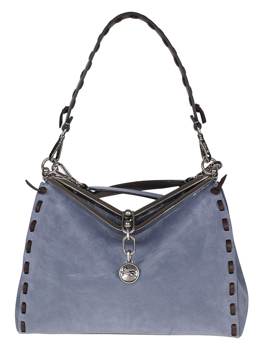 Etro Medium Vela Calf Leather Shoulder Bag