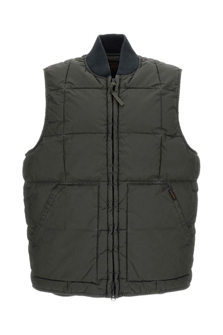 Filson Green Heritage Vintage Wash Down Cotton Vest