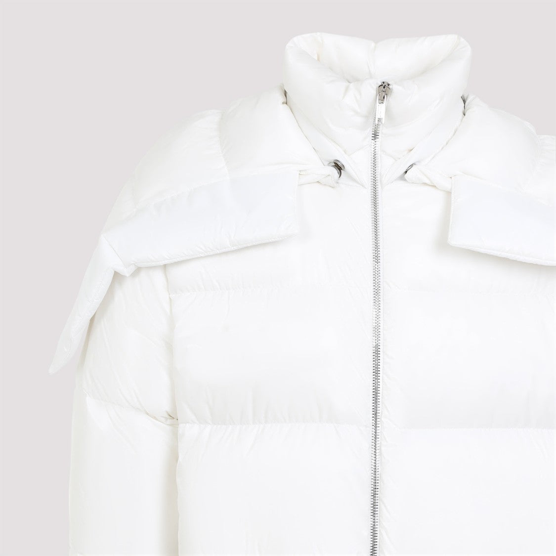 Moncler X Rick Owens Puffy Feather Down Jacket With High Collar