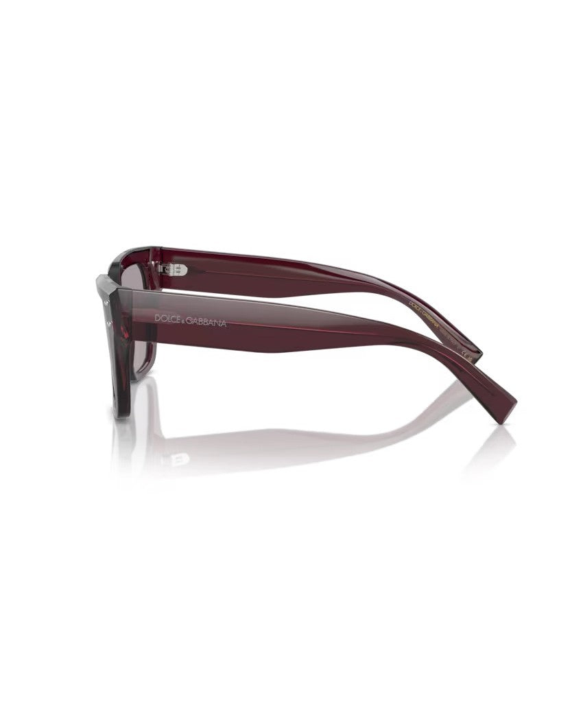 Dolce & Gabbana Square Faceted Sunglasses With Refined Pin Details