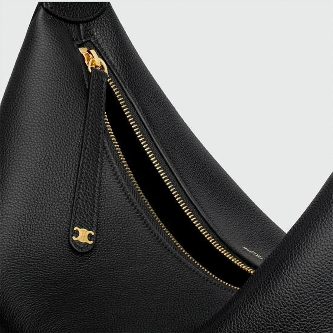 Celine Crescent-Shaped Shoulder Bag With Adjustable Strap
