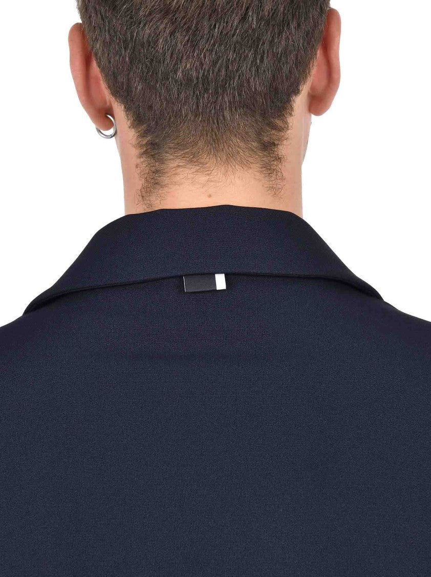 Low Brand Navy Blue Stretch Technical Jacket