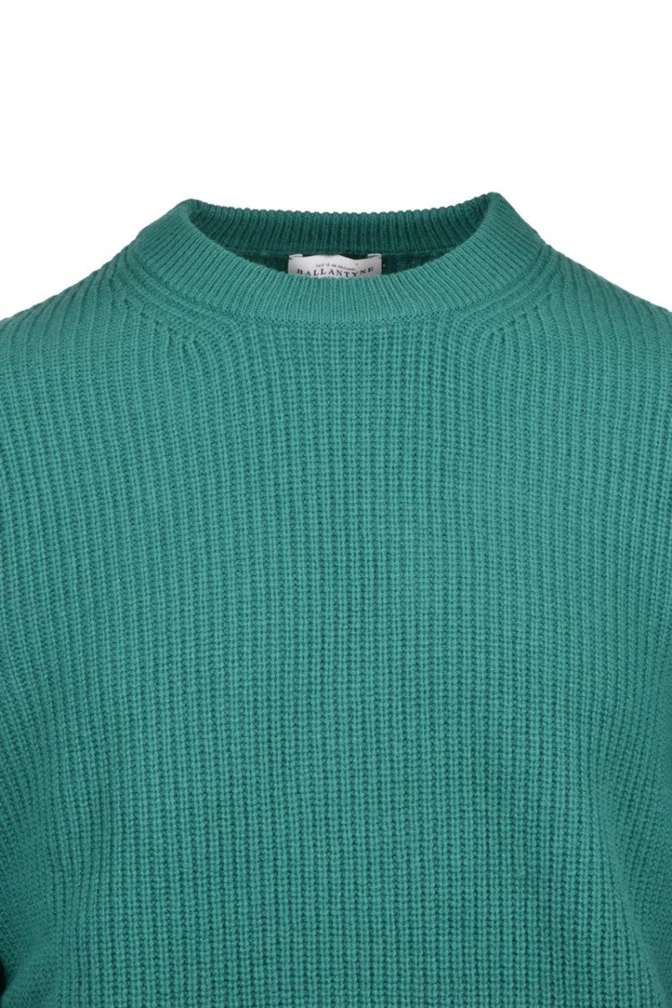 Ballantyne Ribbed Wool Sweater - Green