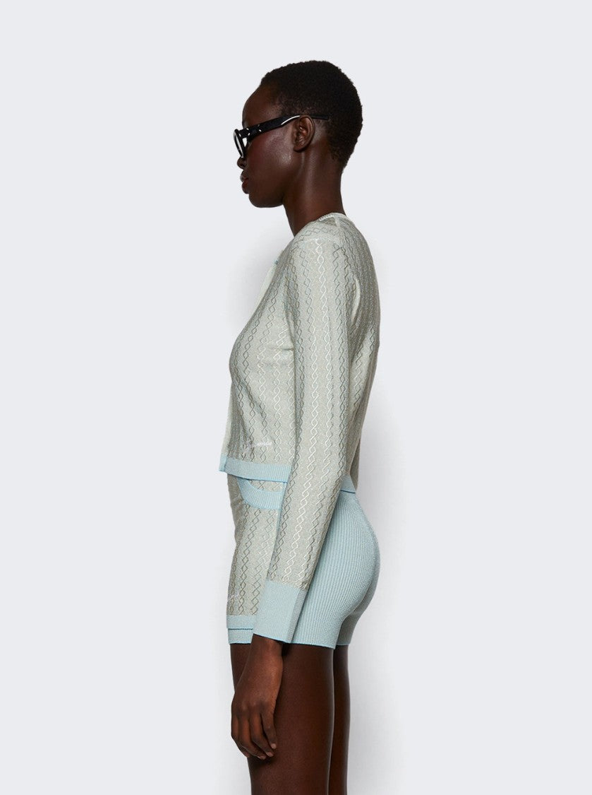 Jacquemus Marino Cardigan Blue And Multicolor
