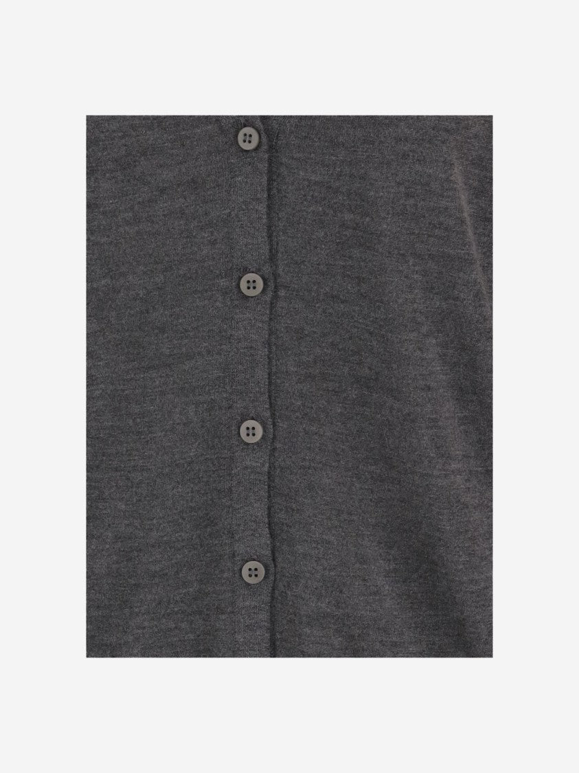 Sa Su Phi V-Neck Button-Down Fine Knit Cardigan