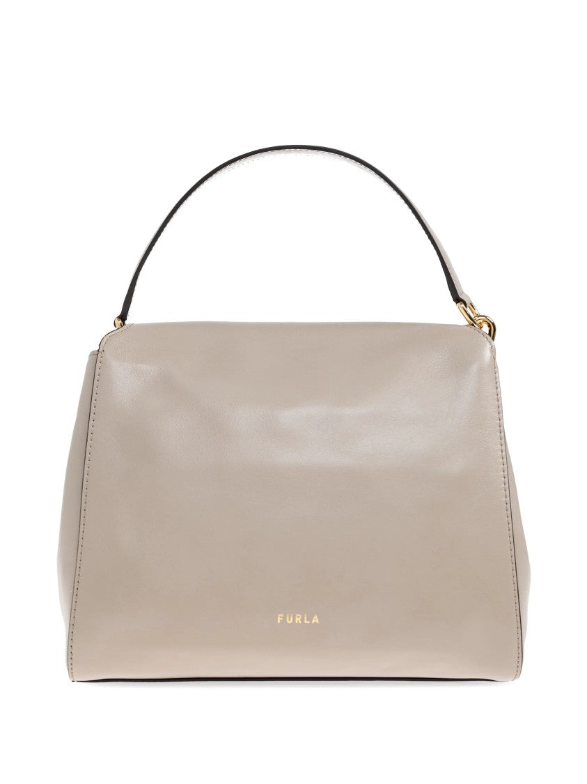 Furla Domus S Structured Smooth Leather Handbag