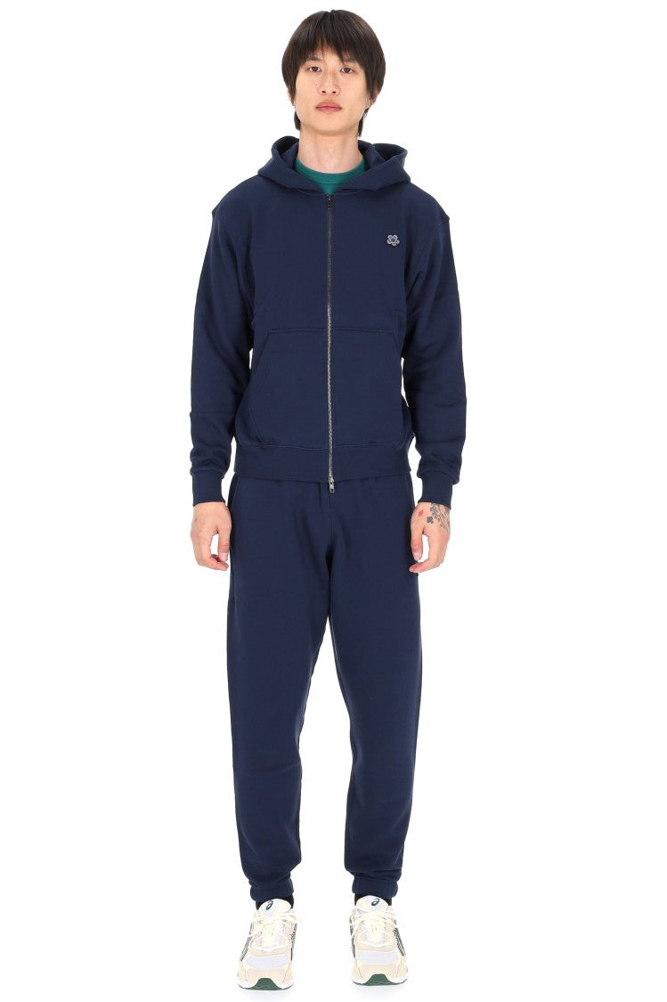 Kenzo Boke Flower Embroidered Cotton Zip Hoodie