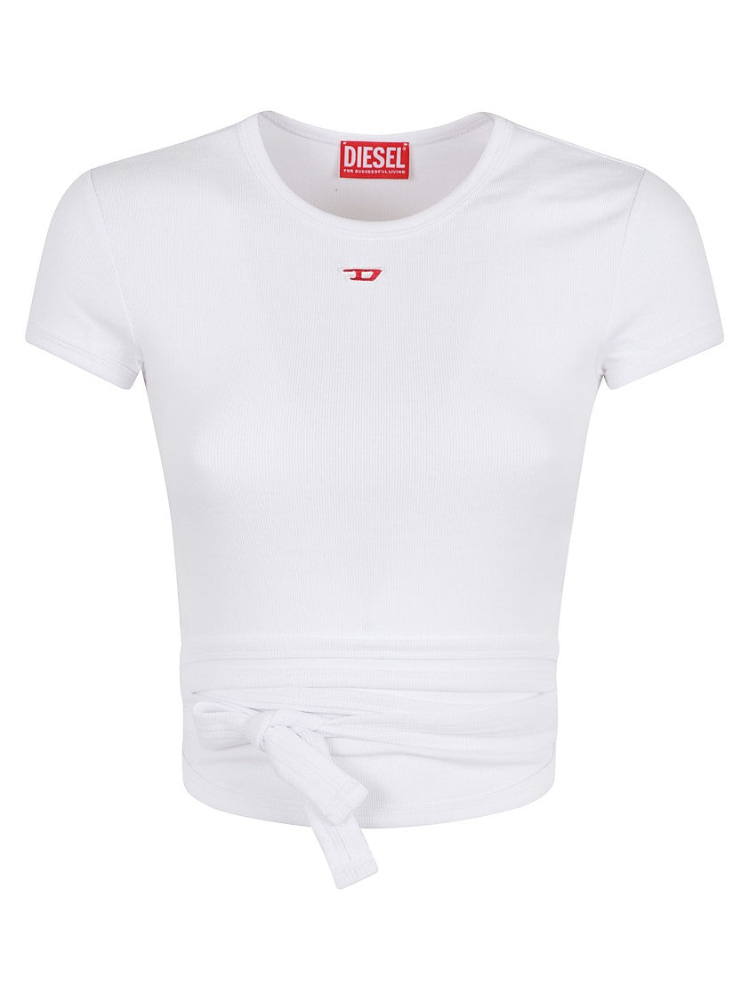 Diesel Tie-Detail Cotton Blend Top