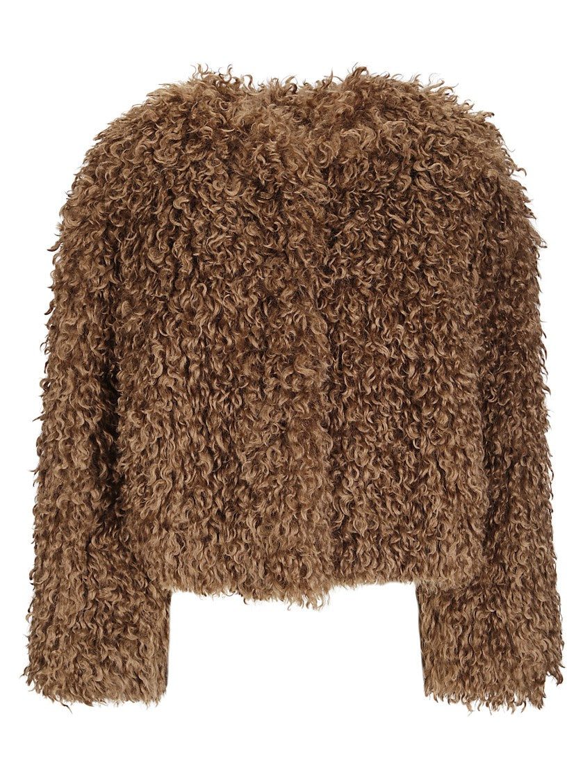 Tagliatore Short Fur Coat In Synthetic Fabric