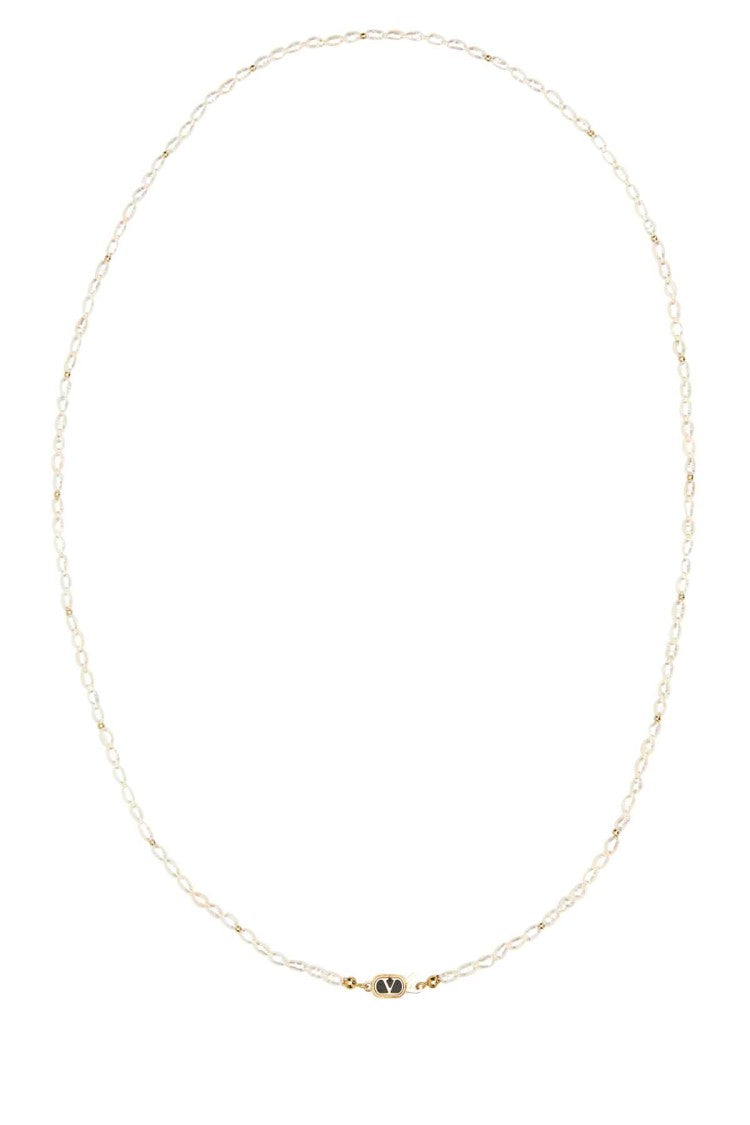 Valentino Garavani Pearls Ovalette Necklace