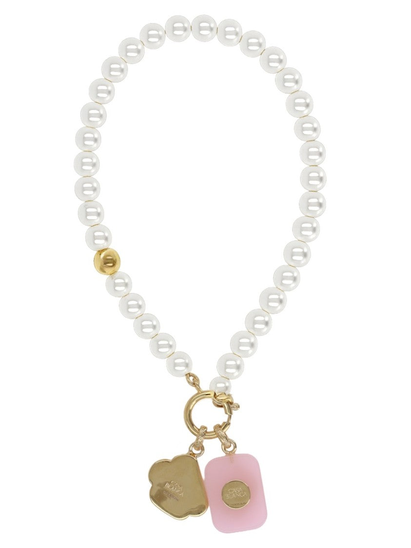Casablanca Icon Pearl Gold Toned Necklace